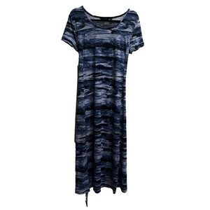 H By Halston Polyester Blue Dress Size MP